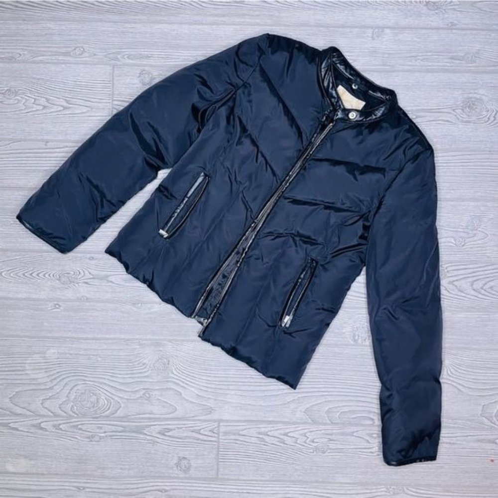 Michael kors black full zip up puffer down filled jacket / coat winter size smal